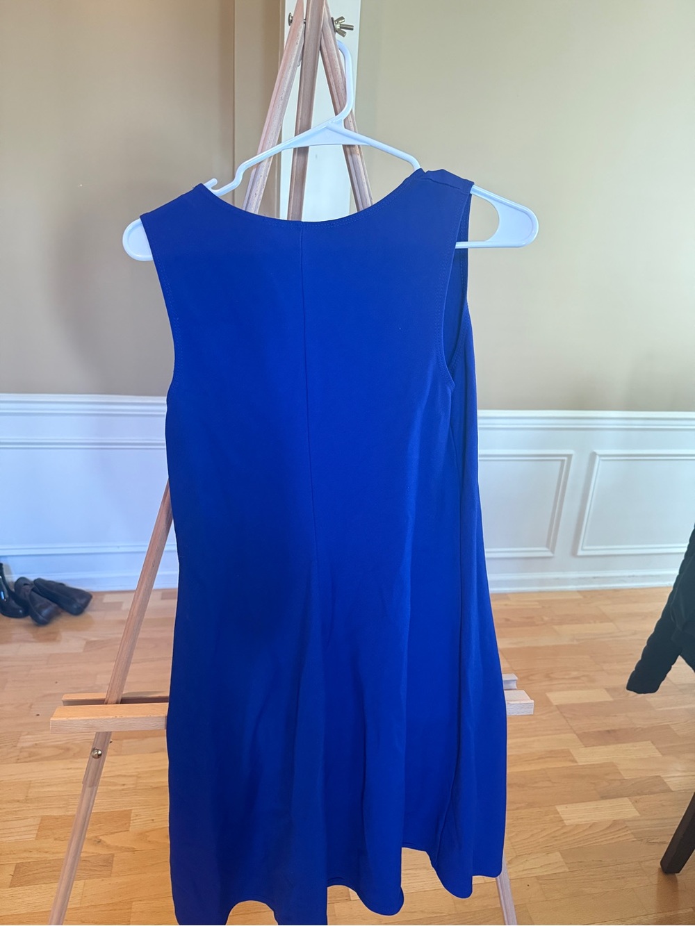 Elegant Sleeveless Cobalt Blue Midi Dress
